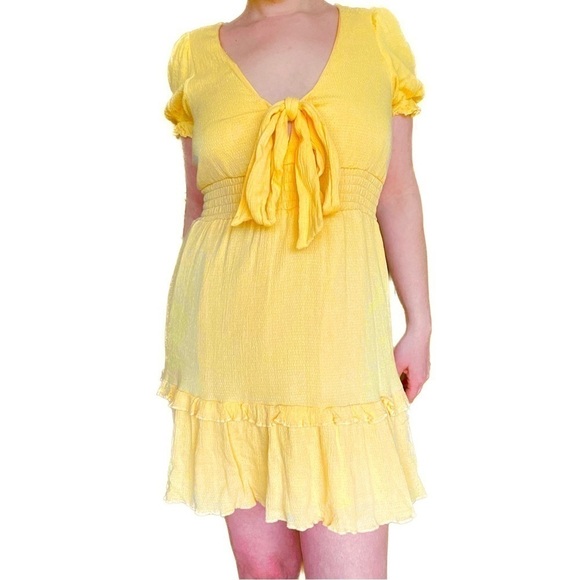 One Clothing - Yellow Summer Dress size Large - Picture 1 of 7